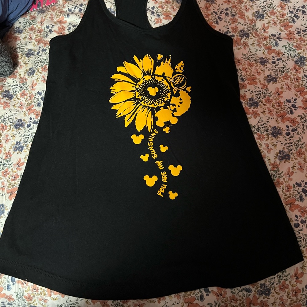 Black racer back tank
